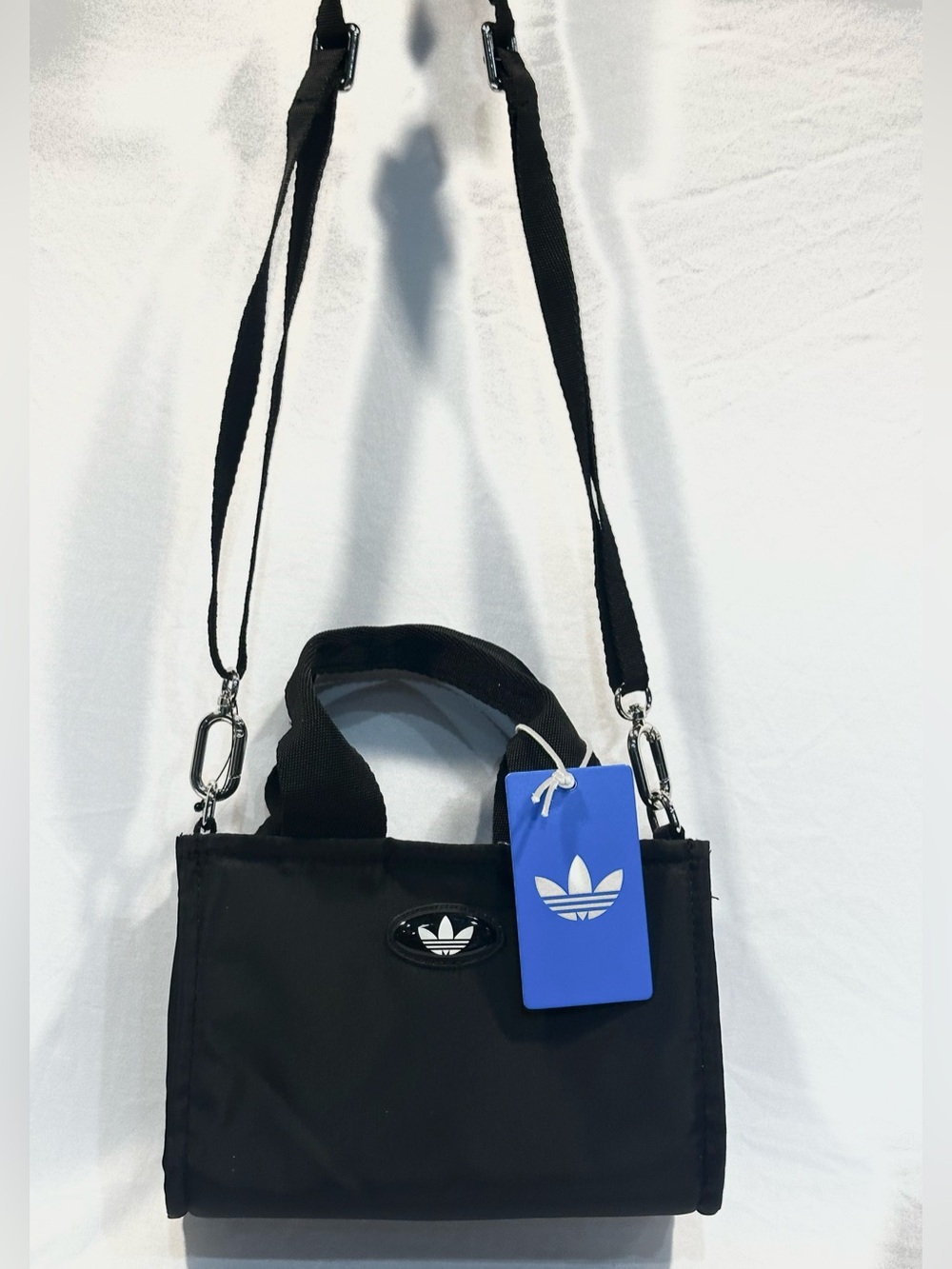 adidas Black Mini Tote with Removable Strap